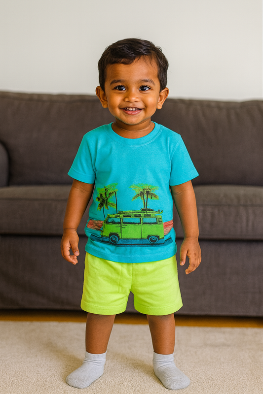 Premium Boy Baby Half Sleeve Shorts Set