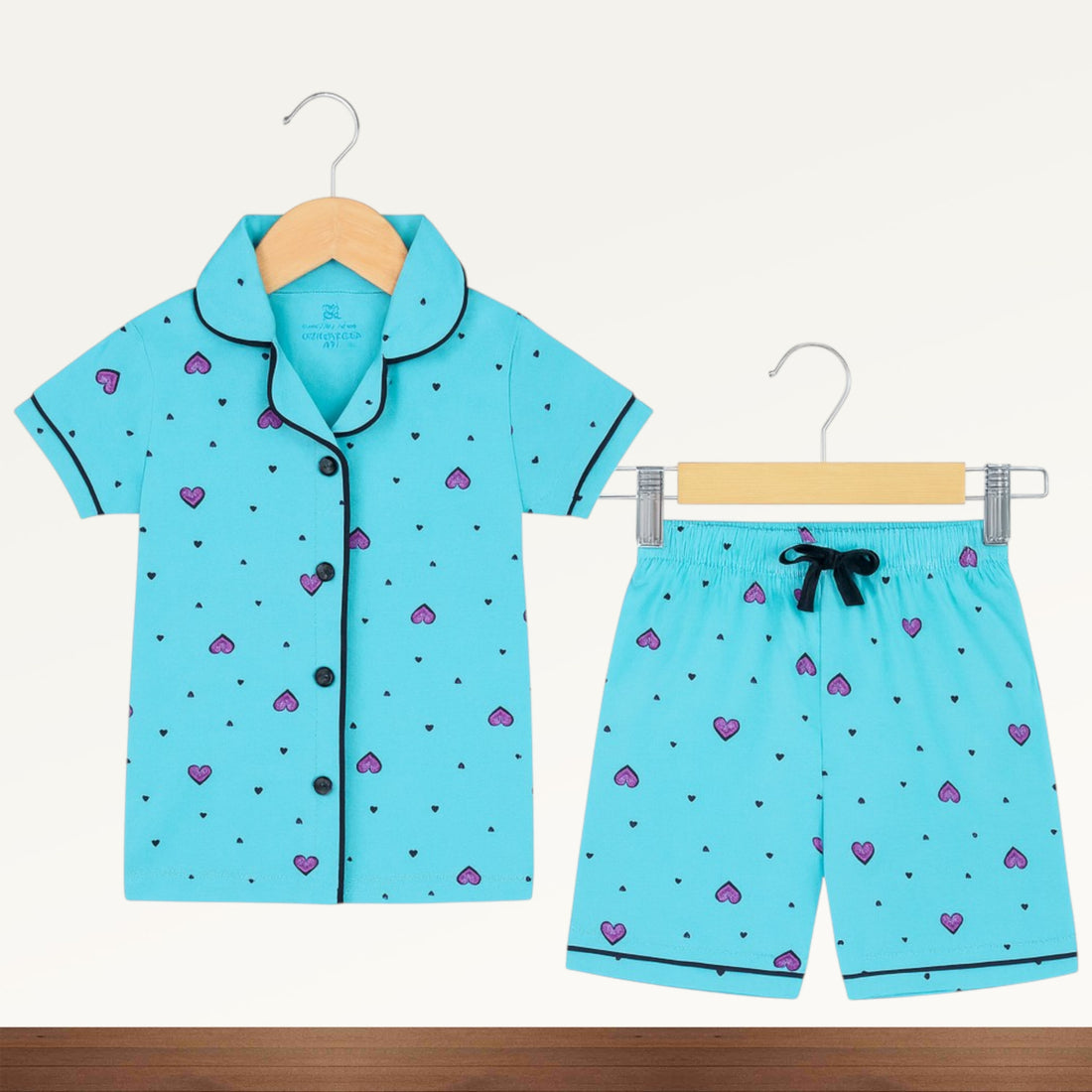 Premium Girl Collar Shorts Set