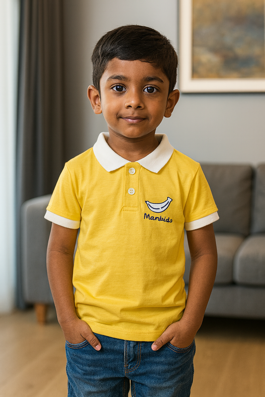 Premium Boy Collar T-Shirt - 9008