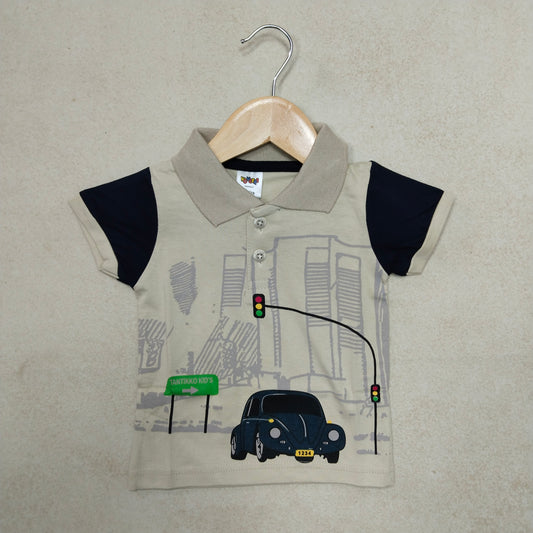 Premium Boy Collar T-Shirt - 9008