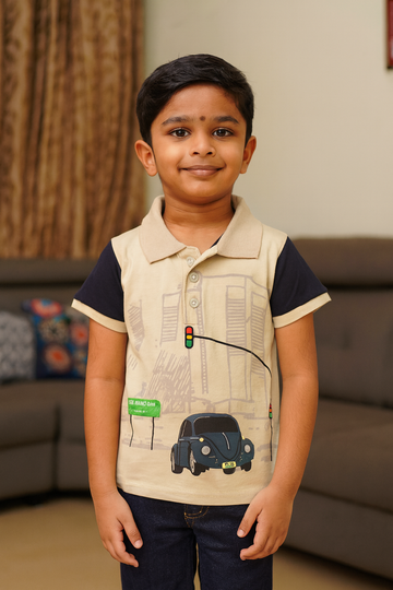 Premium Boy Collar T-Shirt - 9008