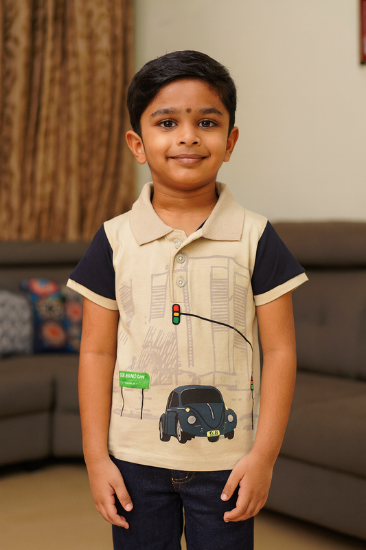 Premium Boy Collar T-Shirt - 9008