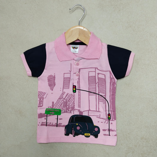 Premium Boy Collar T-Shirt - 9008