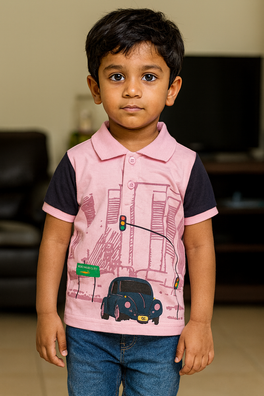 Premium Boy Collar T-Shirt - 9008