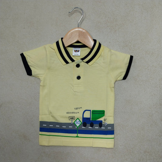 Premium Boy Collar T-Shirt - 9008