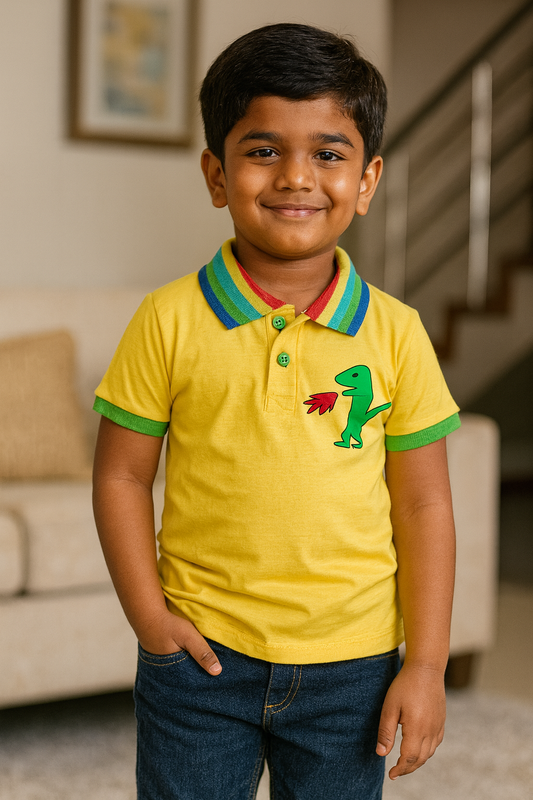 Premium Boy Collar T-Shirt - 9008