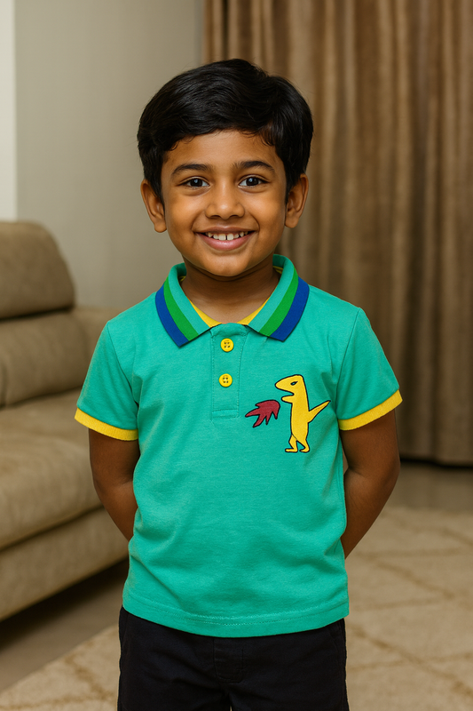 Premium Boy Collar T-Shirt - 9008