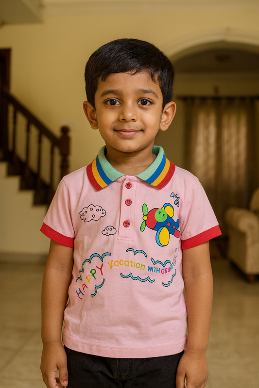 Premium Boy Collar T-Shirt - 9009