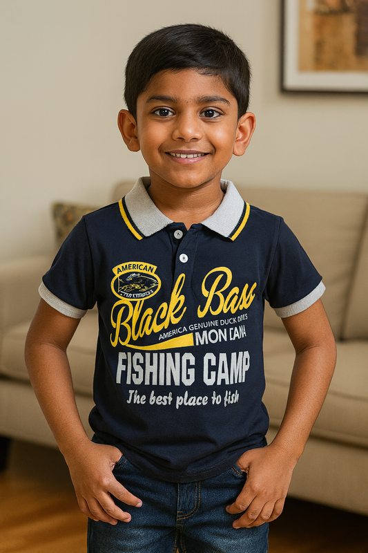 Premium Boy Collar T-Shirt - 9009