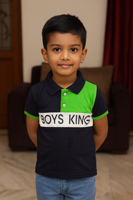 Premium Boy Collar T-Shirt - 9009
