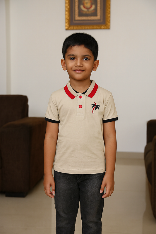 Premium Boy Collar T-Shirt - 9009