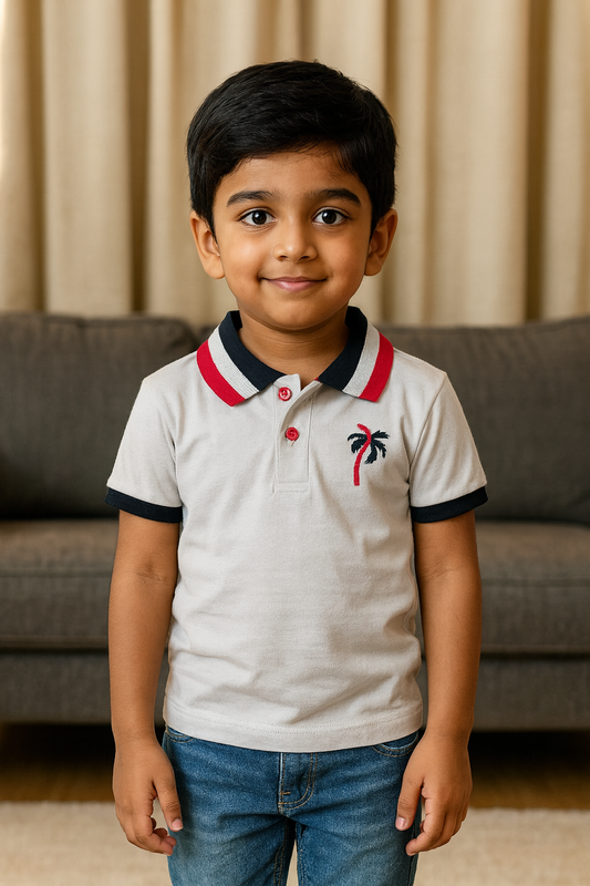 Premium Boy Collar T-Shirt - 9009