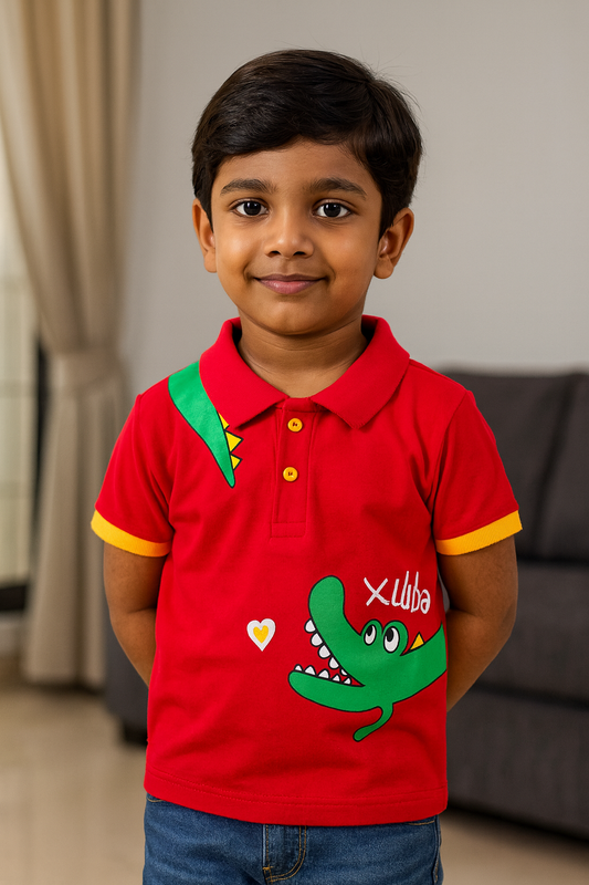 Premium Boy Collar T-Shirt - 9009