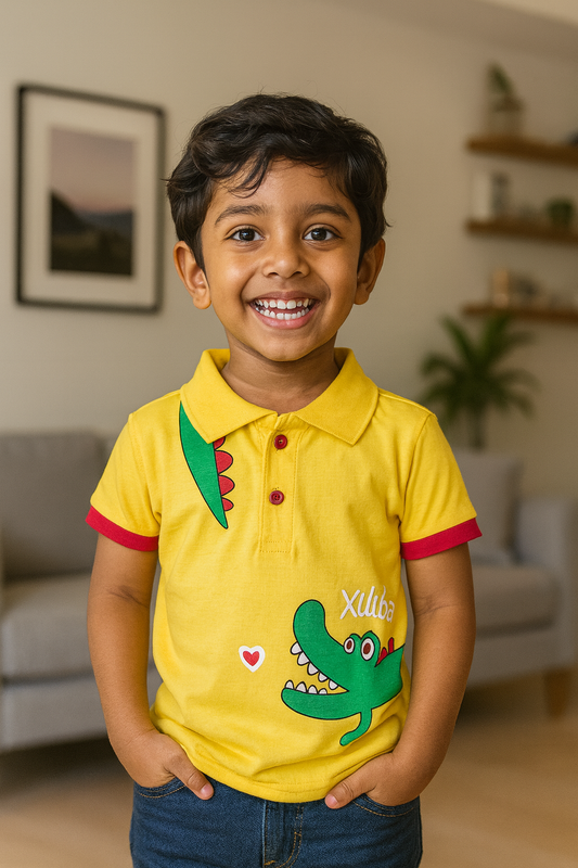 Premium Boy Collar T-Shirt - 9009