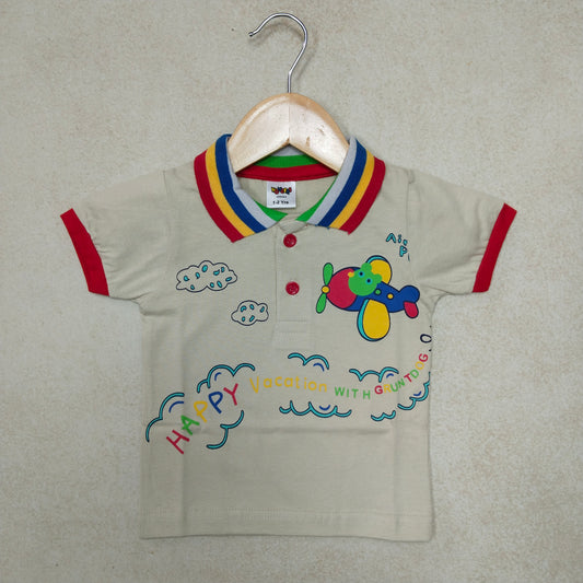 Premium Boy Collar T-Shirt - 9009