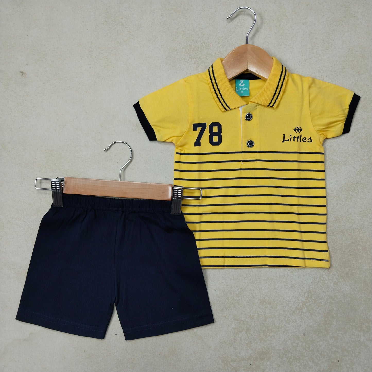 Premium Boy Collar Shorts Set - 199