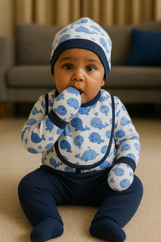 Premium Baby Boy 4 Pcs Set - 3009