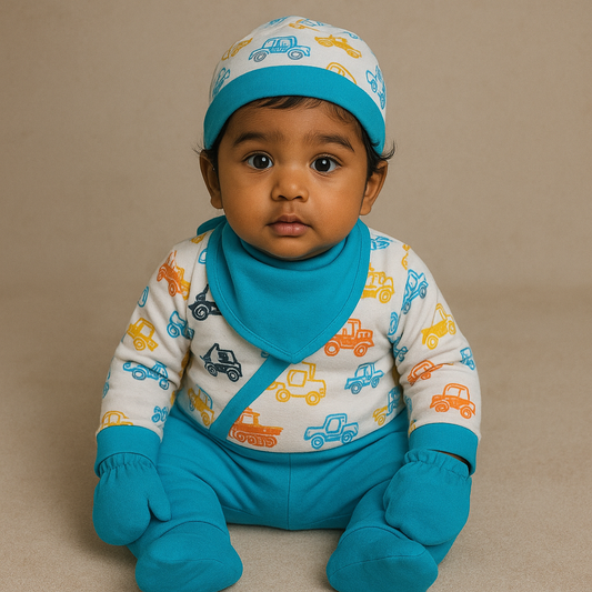 Premium Baby Boy 4 Pcs Set - 3009