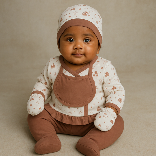 Premium Baby Girl 4 Pcs Set - 3008