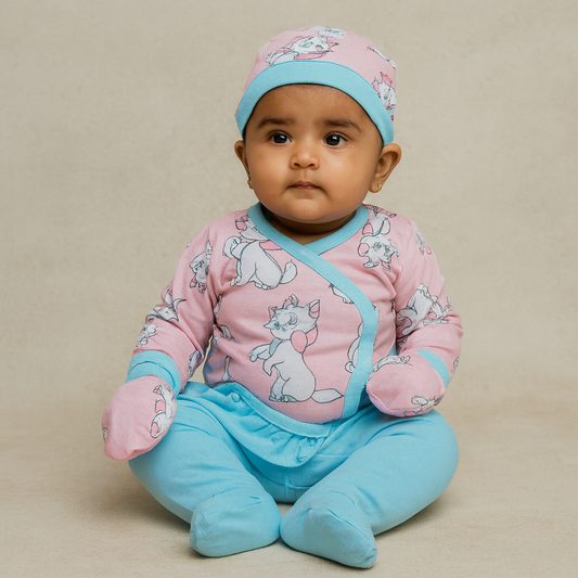 Premium Baby Girl 4 Pcs Set - 3008