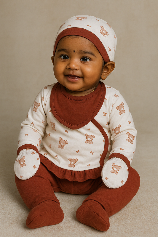 Premium Baby Girl 4 Pcs Set - 3008