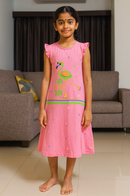Premium Girl Long Polo Frock - 9028