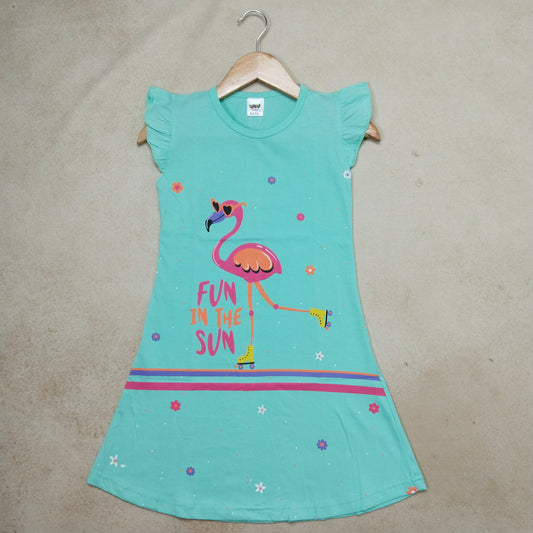 Premium Girl Long Polo Frock - 9028