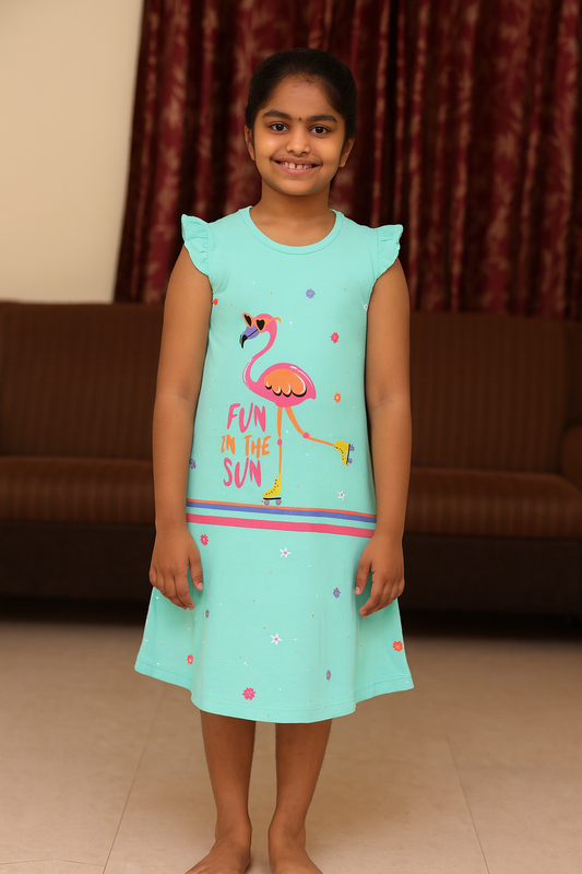Premium Girl Long Polo Frock - 9028