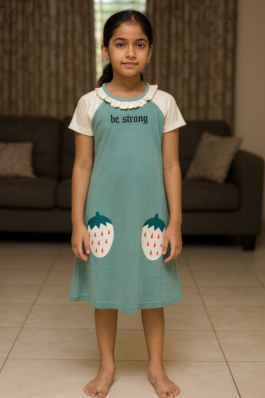Premium Girl Long Polo Frock - 9028