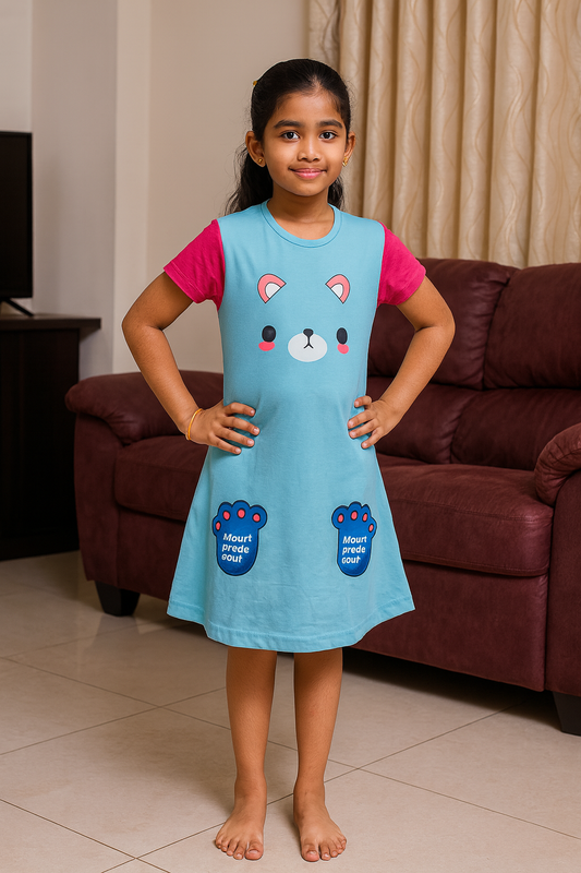 Premium Girl Long Polo Frock - 9028