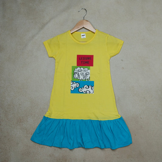 Premium Girl Long Polo Frock - 9028