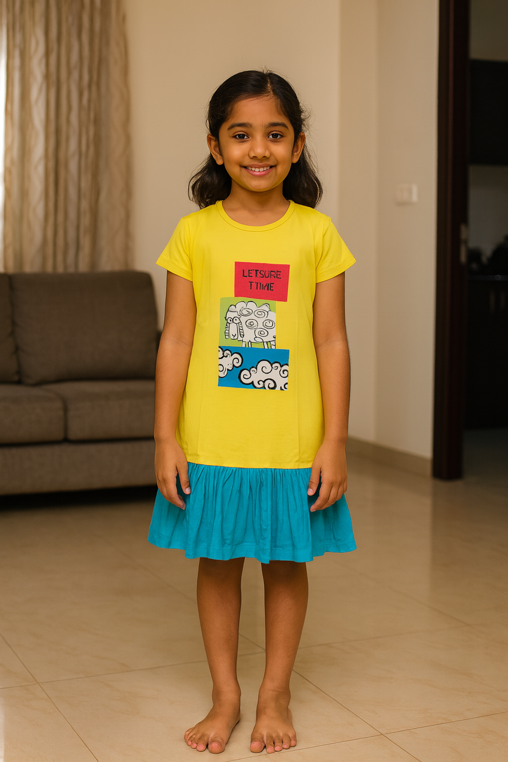 Premium Girl Long Polo Frock - 9028