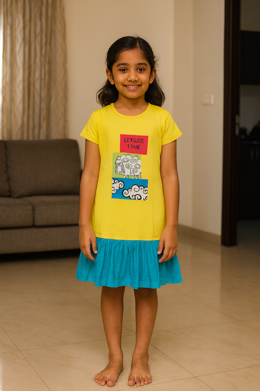 Premium Girl Long Polo Frock - 9028