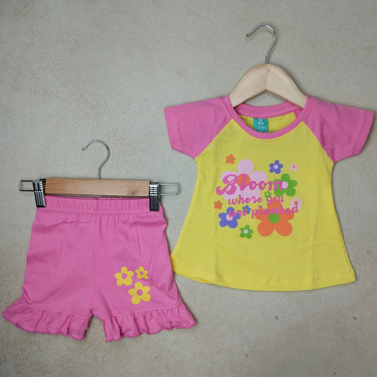 Premium Girl Fancy Shorts Set - 242
