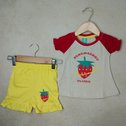Premium Girl Fancy Shorts Set - 242