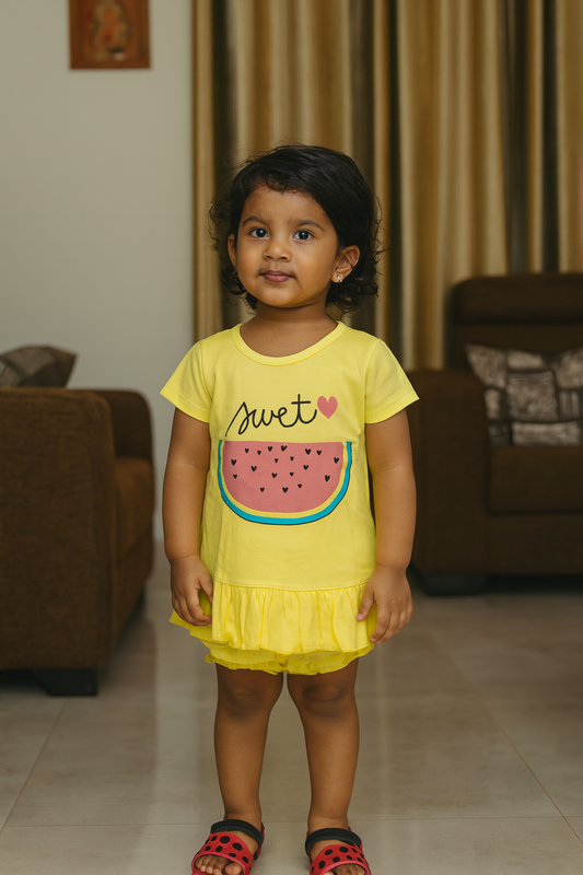 Premium Girl Fancy Frock Set - 243