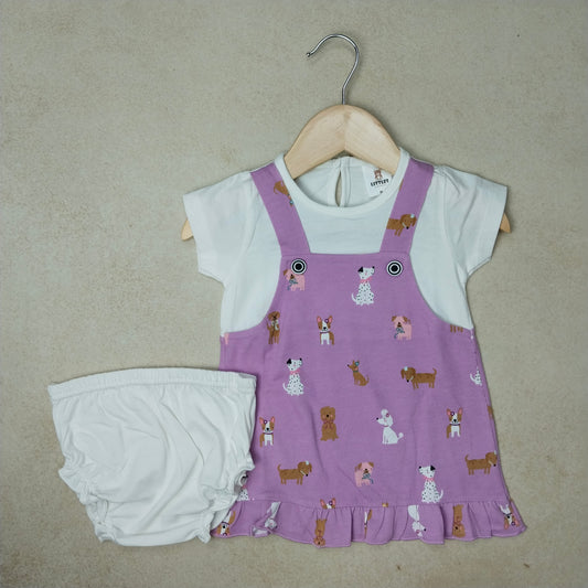 Premium Girl Dungaree Set - 244
