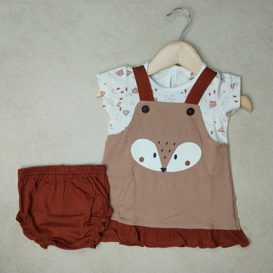 Premium Girl Dungaree Set - 244