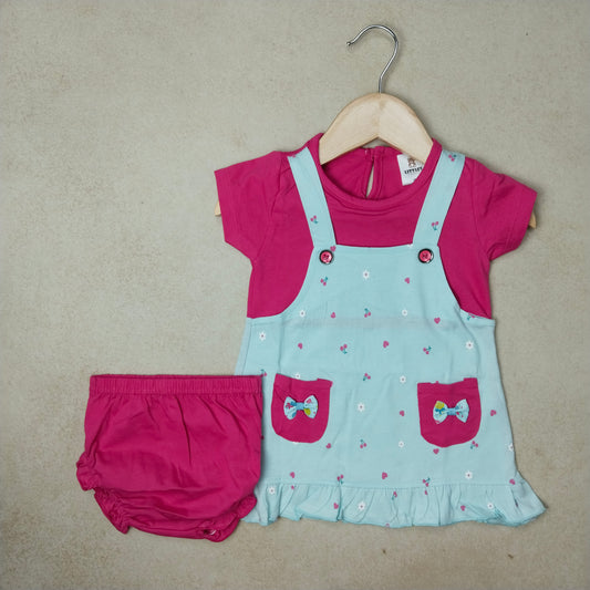 Premium Girl Dungaree Set - 244
