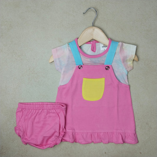 Premium Girl Dungaree Set - 244
