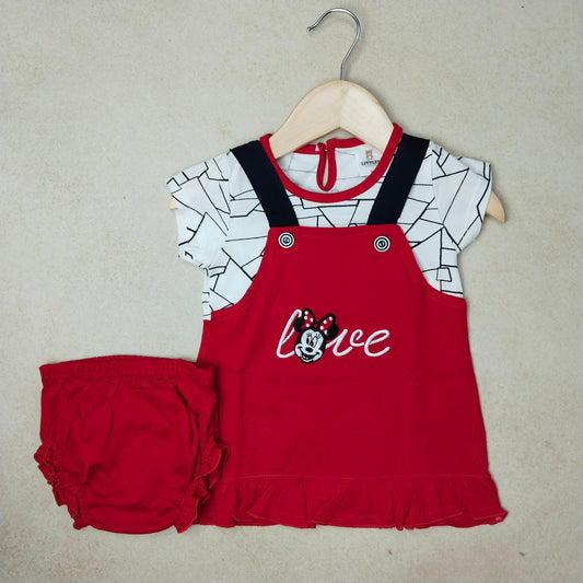 Premium Girl Dungaree Set - 244