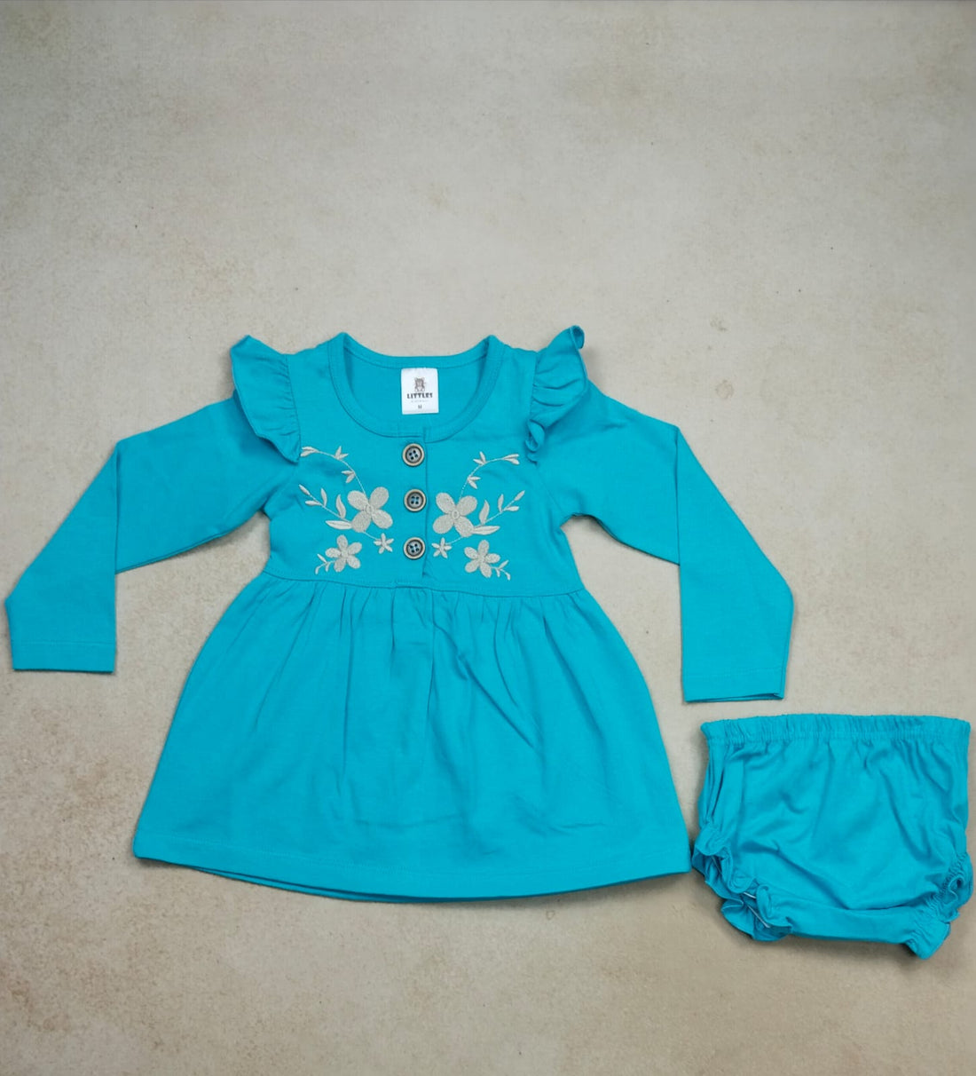 Premium Girl Full Sleeve Frock Set -251