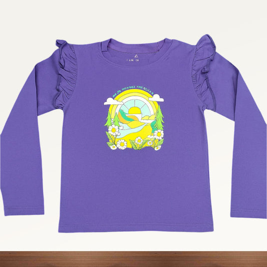 Kids Girls Full Sleeve T-Shirt