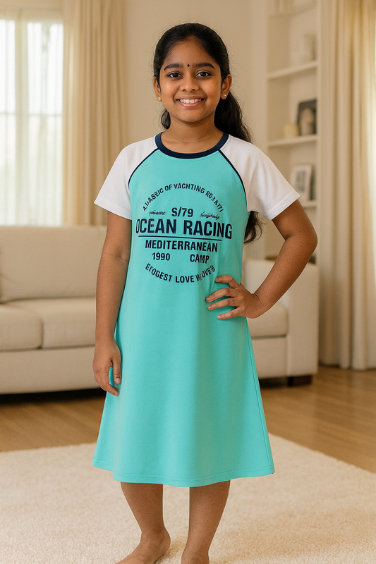 Premium Kids Long Polo Frock - 9023