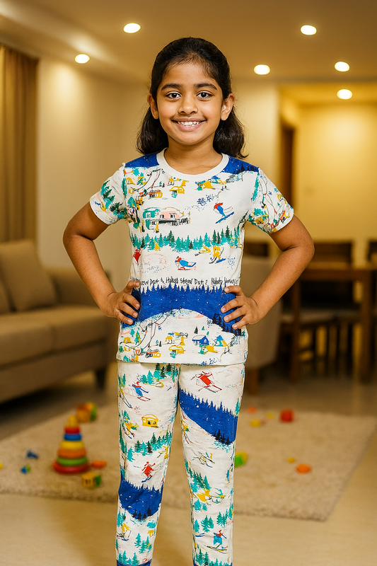 Kids Half Sleeve Pant Co-ord Set