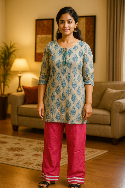 Women Cotton Plazzo Pant