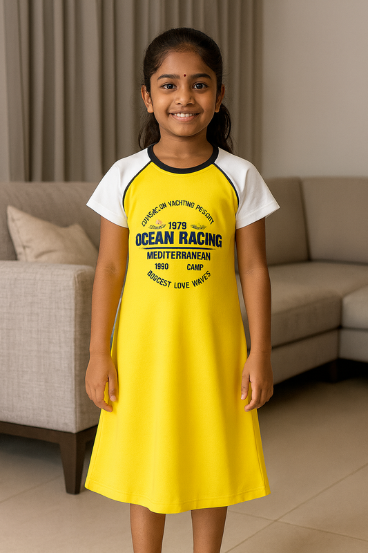 Premium Kids Long Polo Frock - 9023