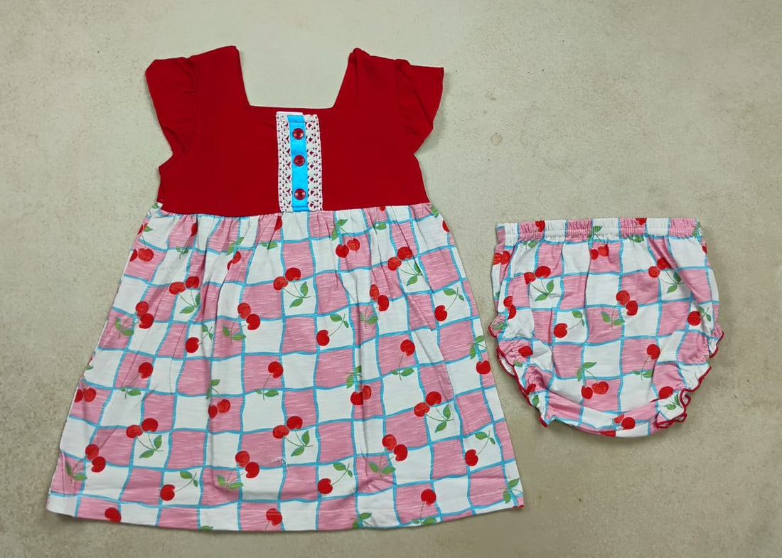 Premium Girl Baby Fancy Frock Set - 233