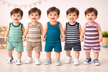 Sleeveless Shorts Set - Combo Pack of 5