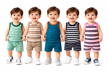 Sleeveless Shorts Set - Combo Pack of 5